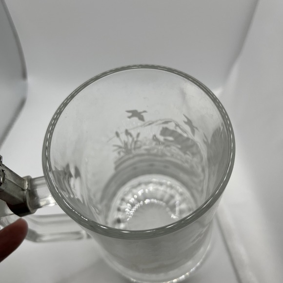 Nature Themed Beer Stein Made In Italy Pewter Lid Wildlife Scene 2 Lbs Weight‎ - Picture 7 of 8